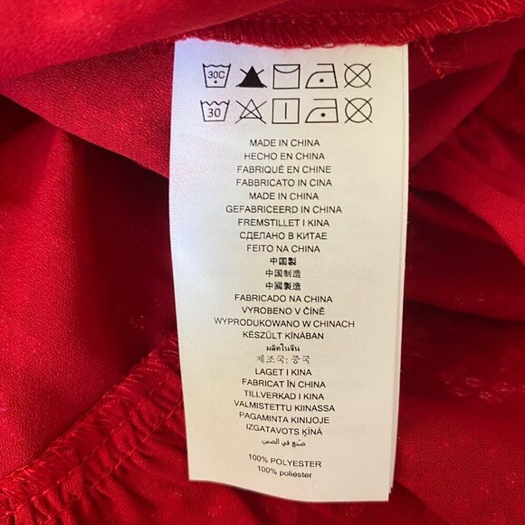 MICHAEL Michael Kors Red Metallic Animal Print Cold-Shoulder Dress NWT $Women's - Picture 11 of 13